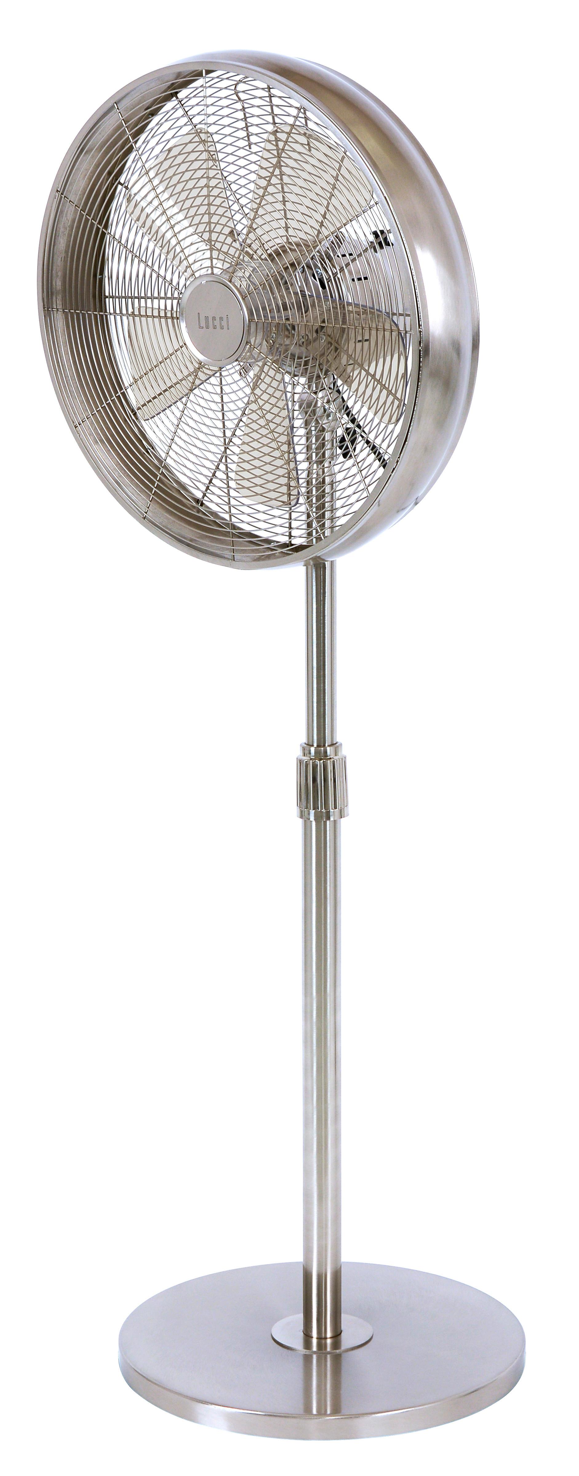 Standventilator Pedestal BC Chromfarben max. 50 Watt - Chromfarben, Basics, Metall (41/150/41cm)