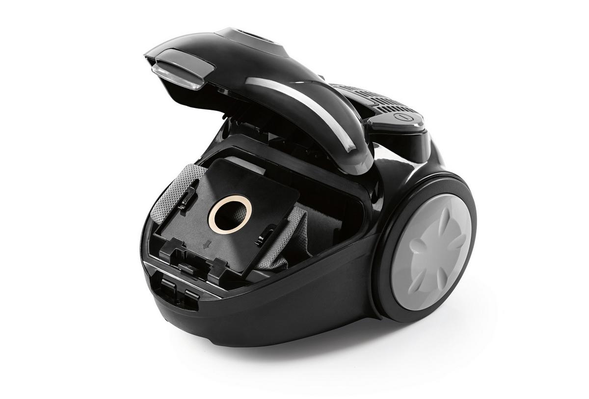 Bodenstaubsauger Cleanmaxx Schwarz max. 800 Watt - Schwarz, Basics, Kunststoff (33/25/20cm)
