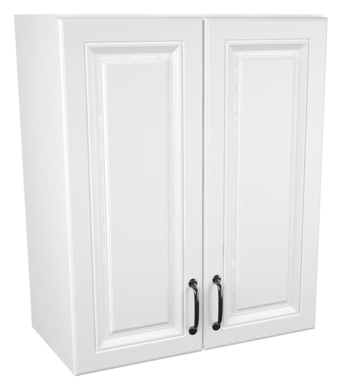 Konyhai Faliszekrény Michelle - fekete/fehér, Modern, faalapú anyag/fém (60/72/30cm)