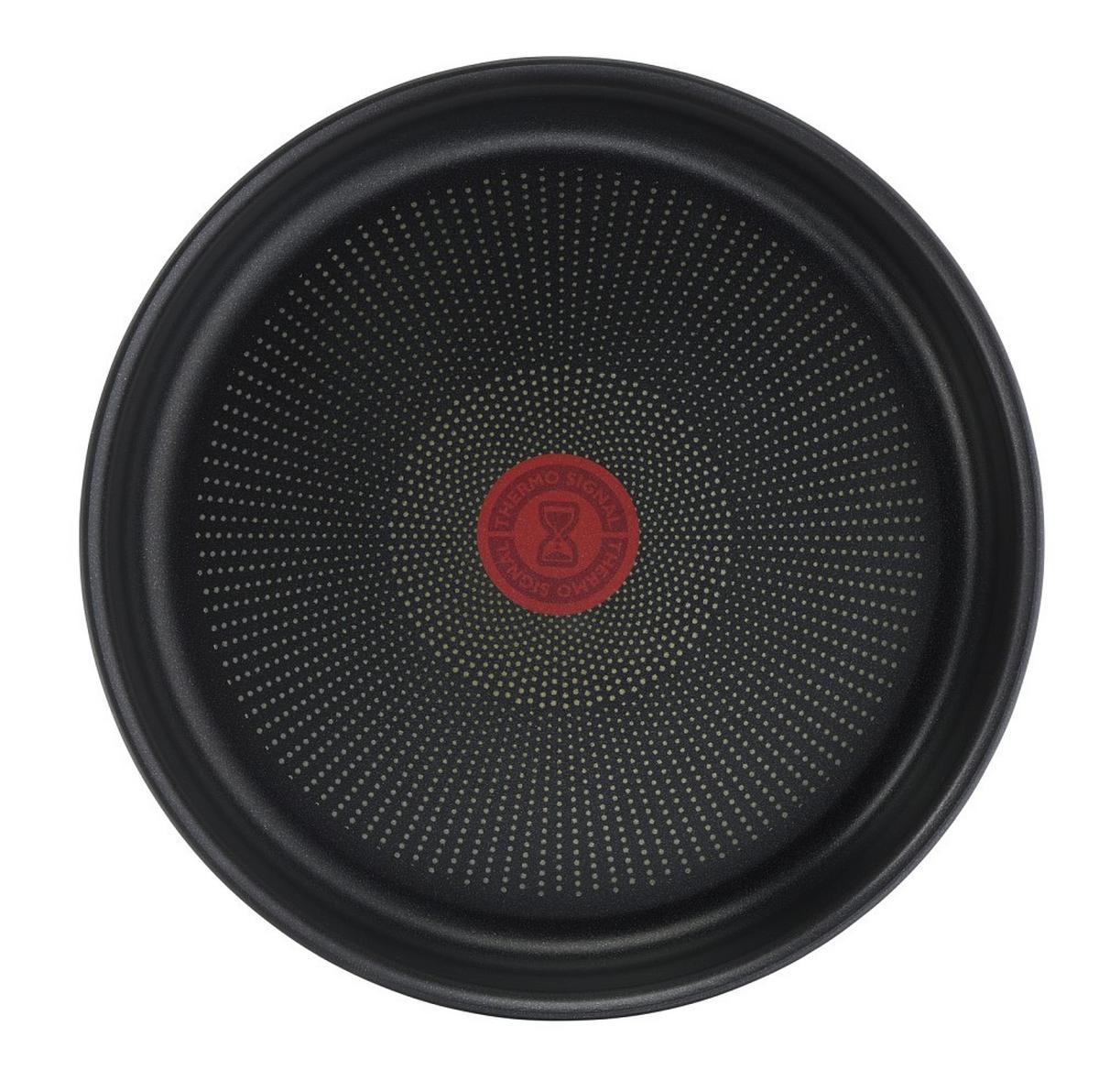 ZESTAW PATELNI L76495 TEFAL - ciemnoszary, Basics, metal - Tefal