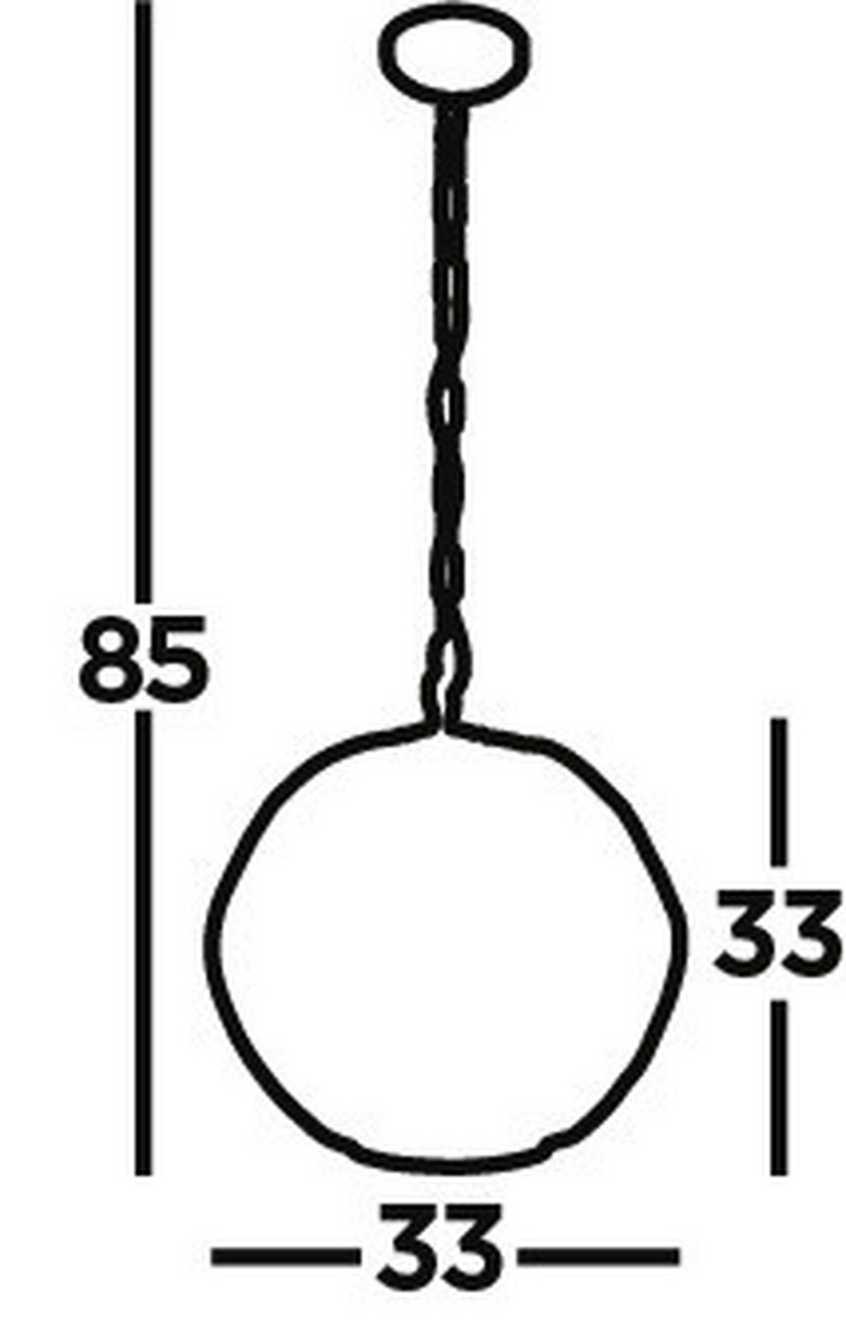 Függőlámpa 4511-1bk - fekete/aranyszínű, Design, fém (31.5/33cm)