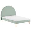 Kinder-/Juniorbett Moon ca. 140x200 cm Grün - Naturfarben/Grün, ROMANTIK / LANDHAUS, Holz/Textil (140/200cm) - MID.YOU