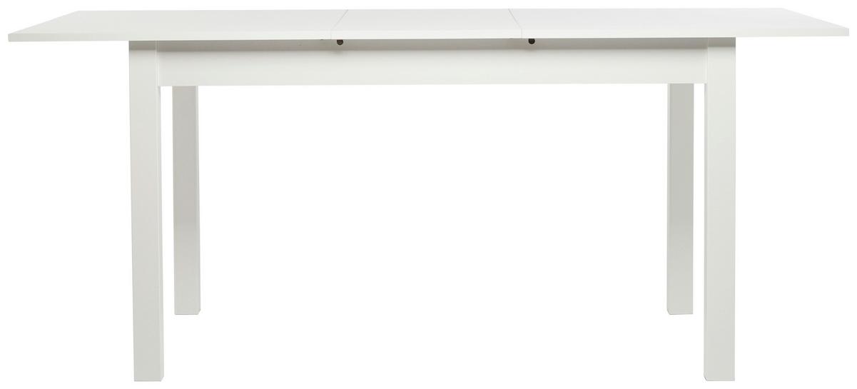 Raztegljiva Jedilna Miza Coburg, Bela, 140-180x80cm - bela, Design, leseni material (140-180/80/76,5cm) - MID.YOU