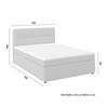 BOXSÄNG MARCO - svart/taupe, Modern, trä/textil (160/200cm) - Bessagi Home