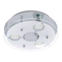 Deckenleuchte 75212* Cabi - Chromfarben/Weiss, Basics, Glas/Metall (27/8,5cm) - Eglo