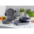 Bratform Pietro in Grau/Schwarz/Weiß - Schwarz/Weiß, Metall - MÖMAX modern living