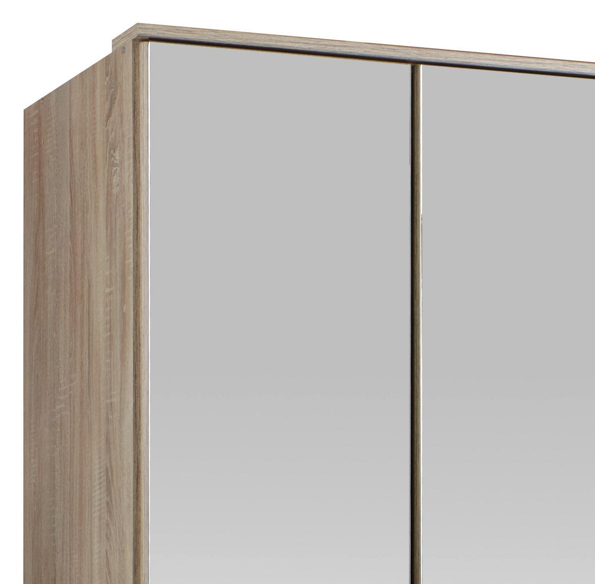 Ormar S Klasičnm Vratima Imago - boje hrasta/boje aluminija, Konvencionalno, staklo/drvni materijal (135/199/58cm) - Modern Living