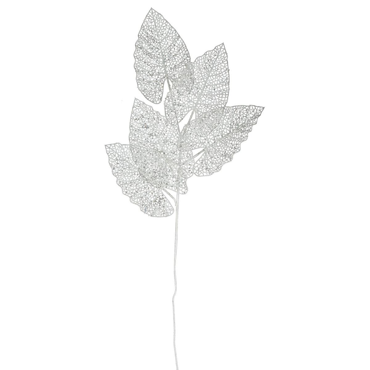 Crenguță decorativă cca. 80 cm Lava - alb, Modern, plastic (80cm)