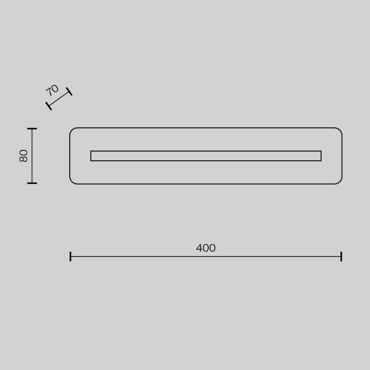 WANDLEUCHTE ALBATRE - Messingfarben, Design, Metall (6,6/8/40cm) - MAYTONI