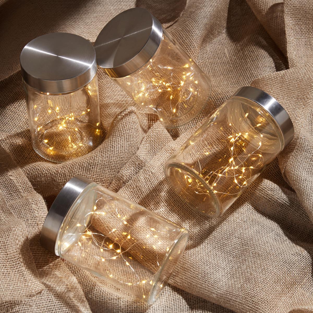 ŁAŃCUCH ŚWIETLNY STERNI - kolor srebrny, tworzywo sztuczne (195ml) - Mömax