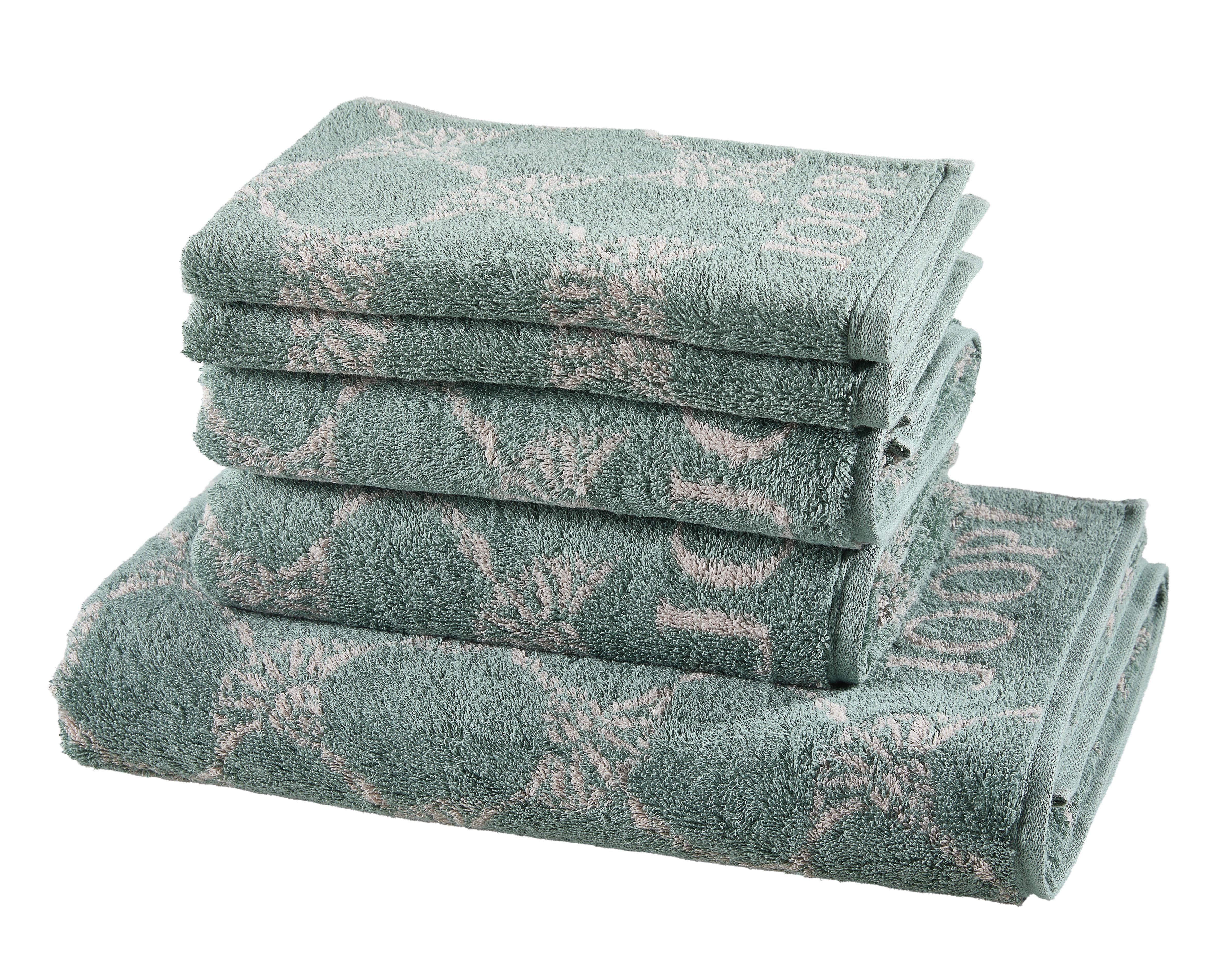 ZESTAW RĘCZNIKÓW FROTTE JOOP! CLASSIC CORNFLOWER - zielony, Basics, tkanina - Joop!