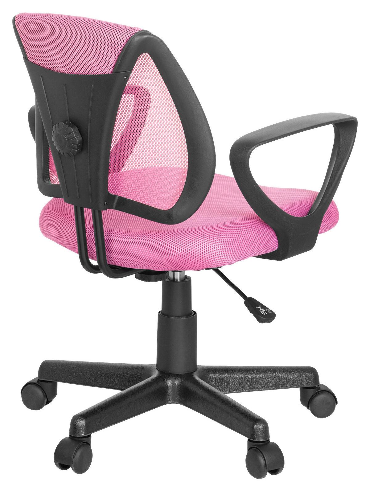 Juggenddrehstuhl Kiddy CD ca. 58x75-92x45 cm Pink - Pink/Schwarz, Basics, Kunststoff (58/75-92/45cm) - MID.YOU