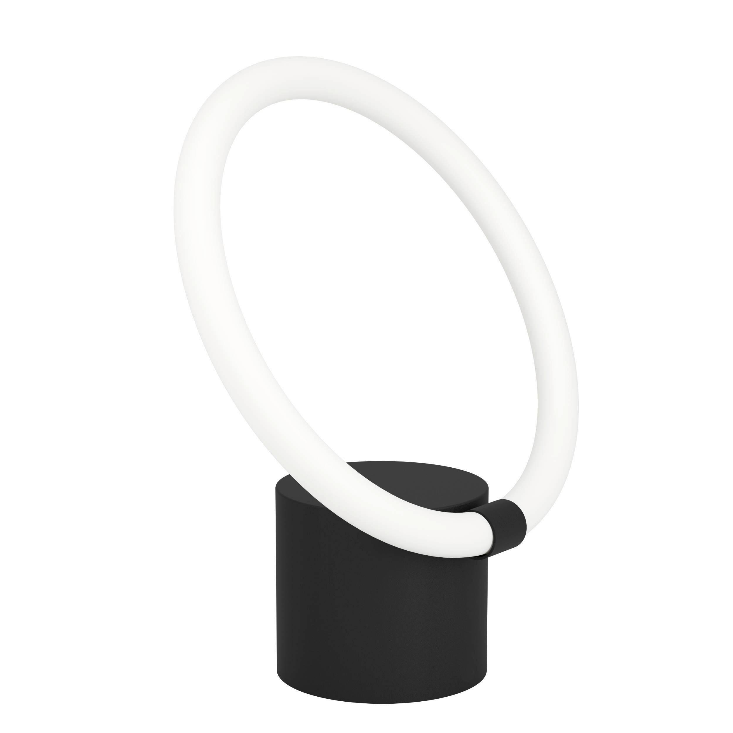Led-tischleuchte 900565_caranacoa - Weiss/Schwarz, Design, Kunststoff/Metall (26/5/26cm) - Eglo