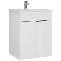Waschtischkombi Napoli Weiß - Schwarz/Weiß, MODERN, Keramik/Holzwerkstoff (60/78/46cm) - Mömax
