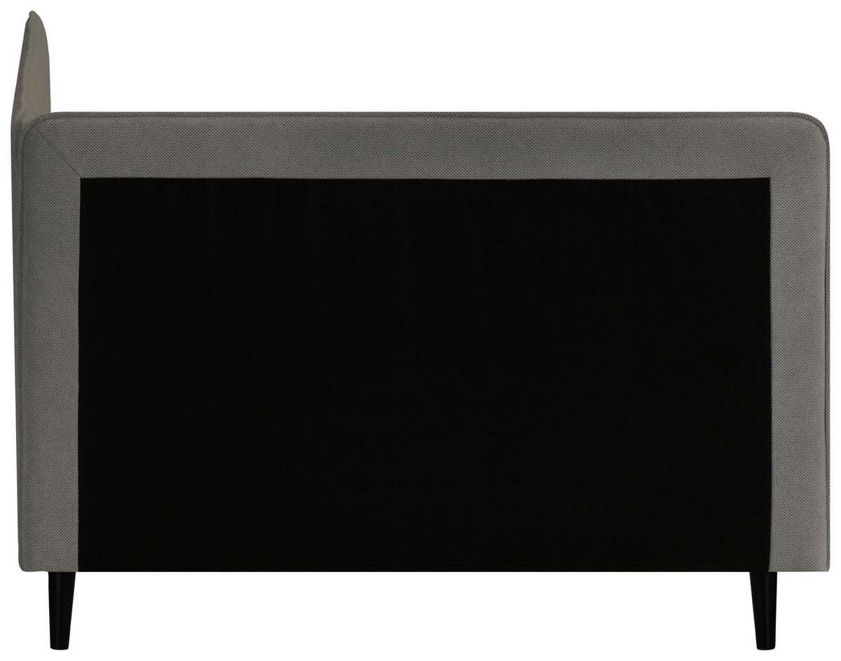 ŁÓŻKO SKRZYNIOWE HENRIETTE - czarny/kolor grafitowy, Konventionell, tkanina (120/200cm) - P & B