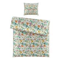Bettwäscheset KAMIA ALLOVER - Türkis/Rosa, Romantik / Landhaus, Textil (160/210cm) - Mömax