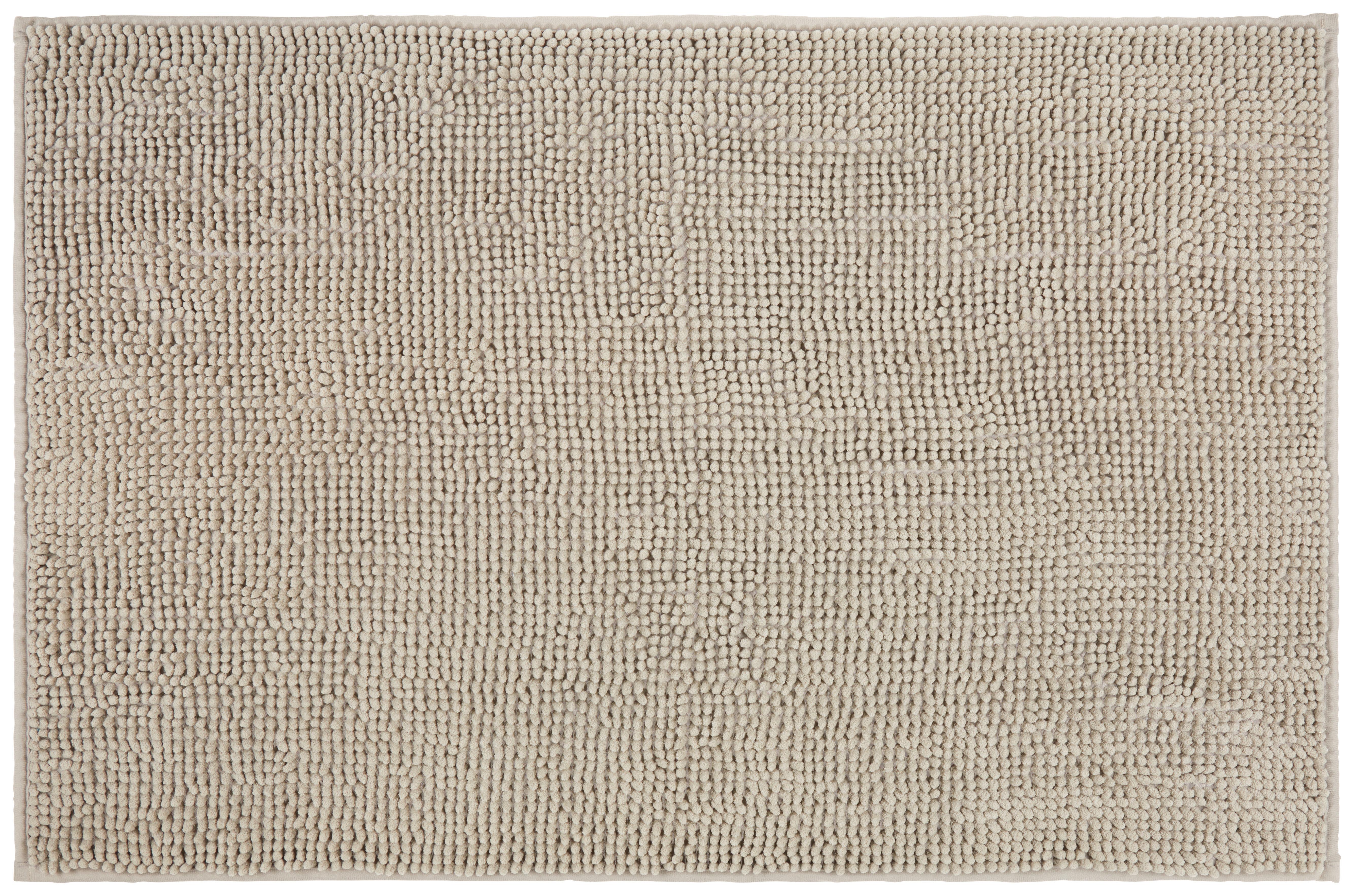 Fürdőszobaszőnyeg Nelly 60/90cm - taupe, textil (60/90cm) - Modern Living
