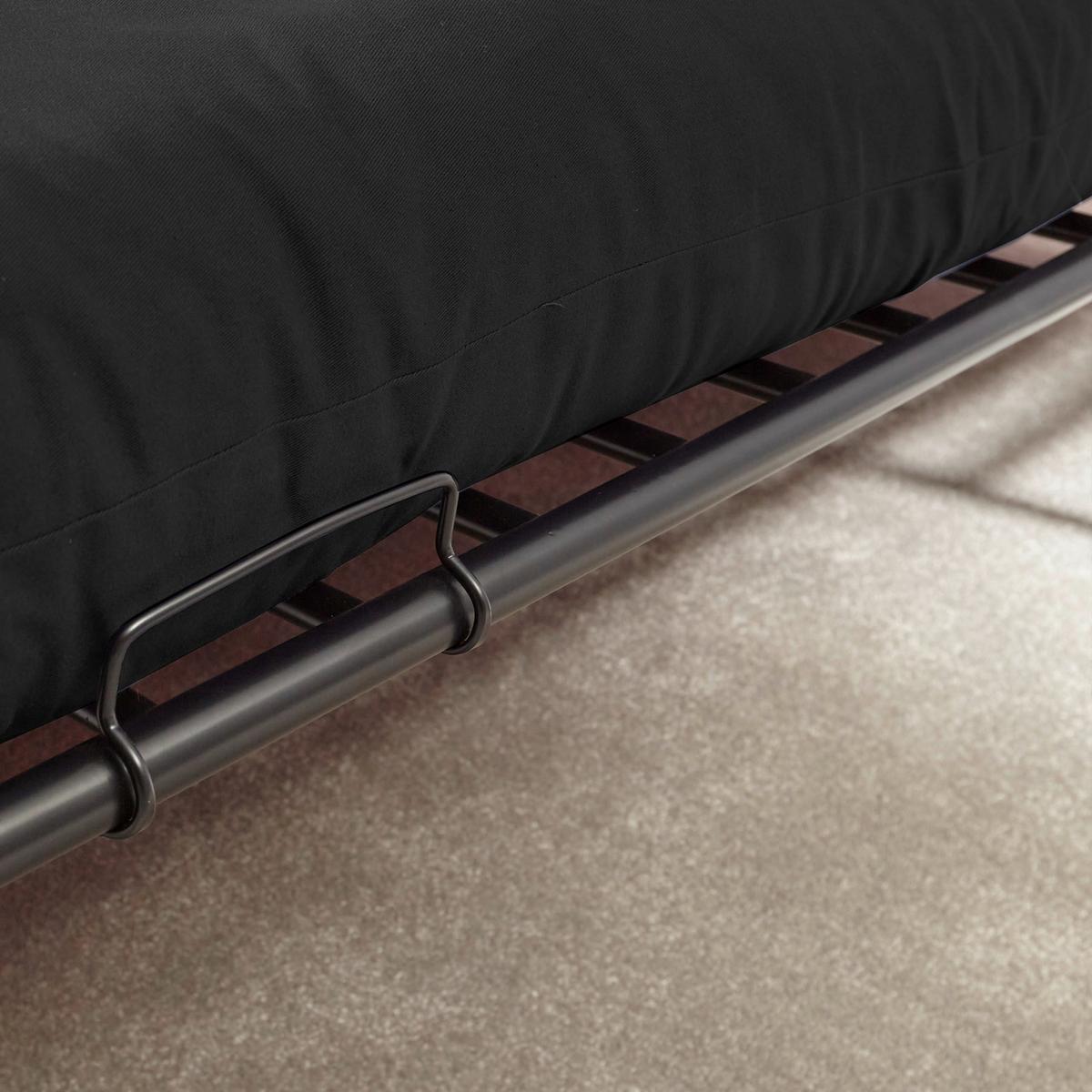 Etagenbett DBL Futon 90x190cm Schwarz - Schwarz, MODERN, Metall (90/190cm) - X Rocker