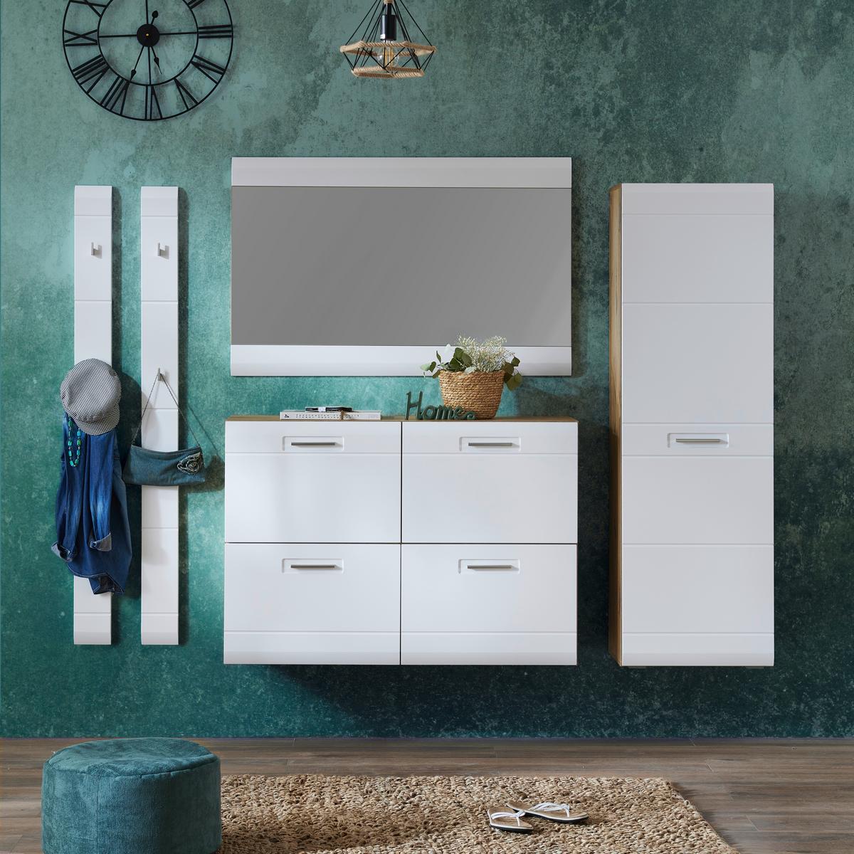 Oglindă Auris - alb, Modern (120/78/2cm) - Modern Living
