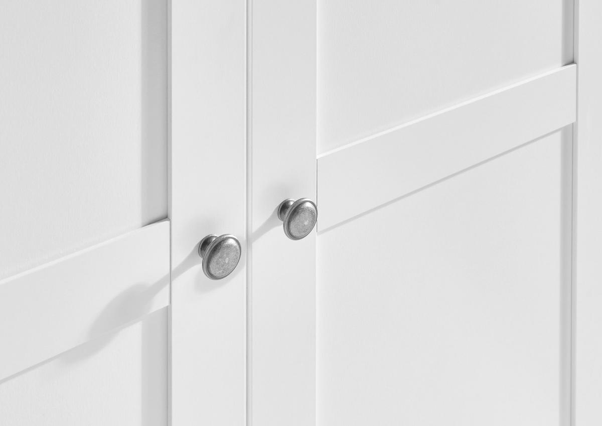 Ormar S Klasičnim Vratima New York B - bijela, Konvencionalno, drvni materijal/metal (90/236/58cm) - Modern Living