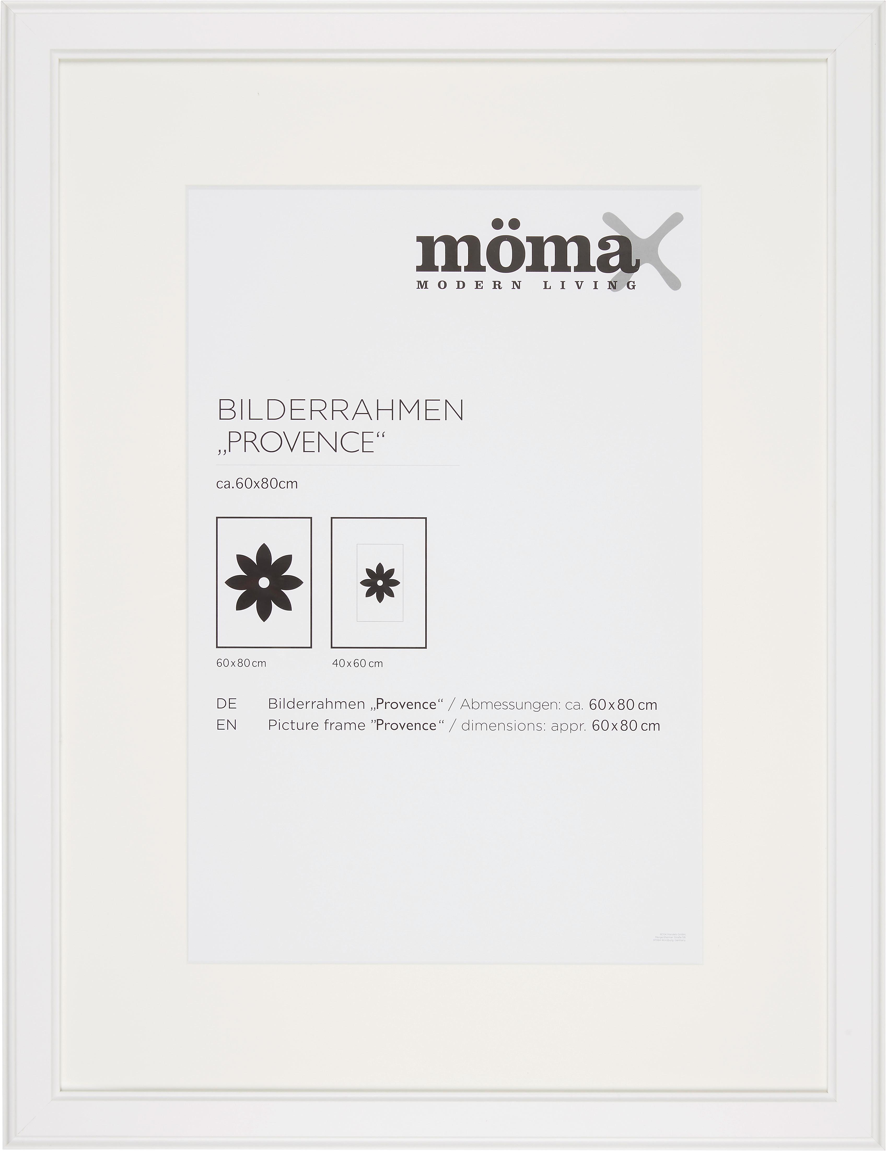 Képkeret Kb. 60x80cm Provence - fehér, Romantik / Landhaus, műanyag/fa (60/80cm) - Modern Living