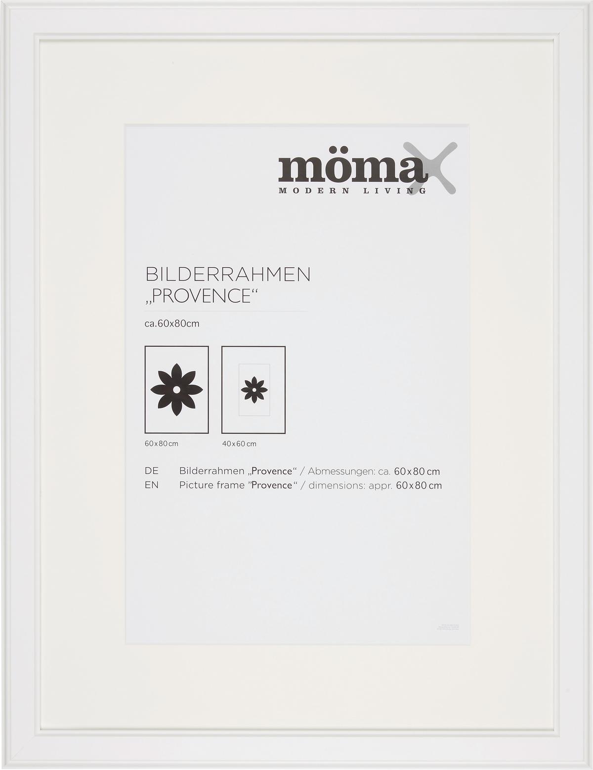 Képkeret Kb. 60x80cm Provence - fehér, Romantik / Landhaus, műanyag/fa (60/80cm) - Modern Living