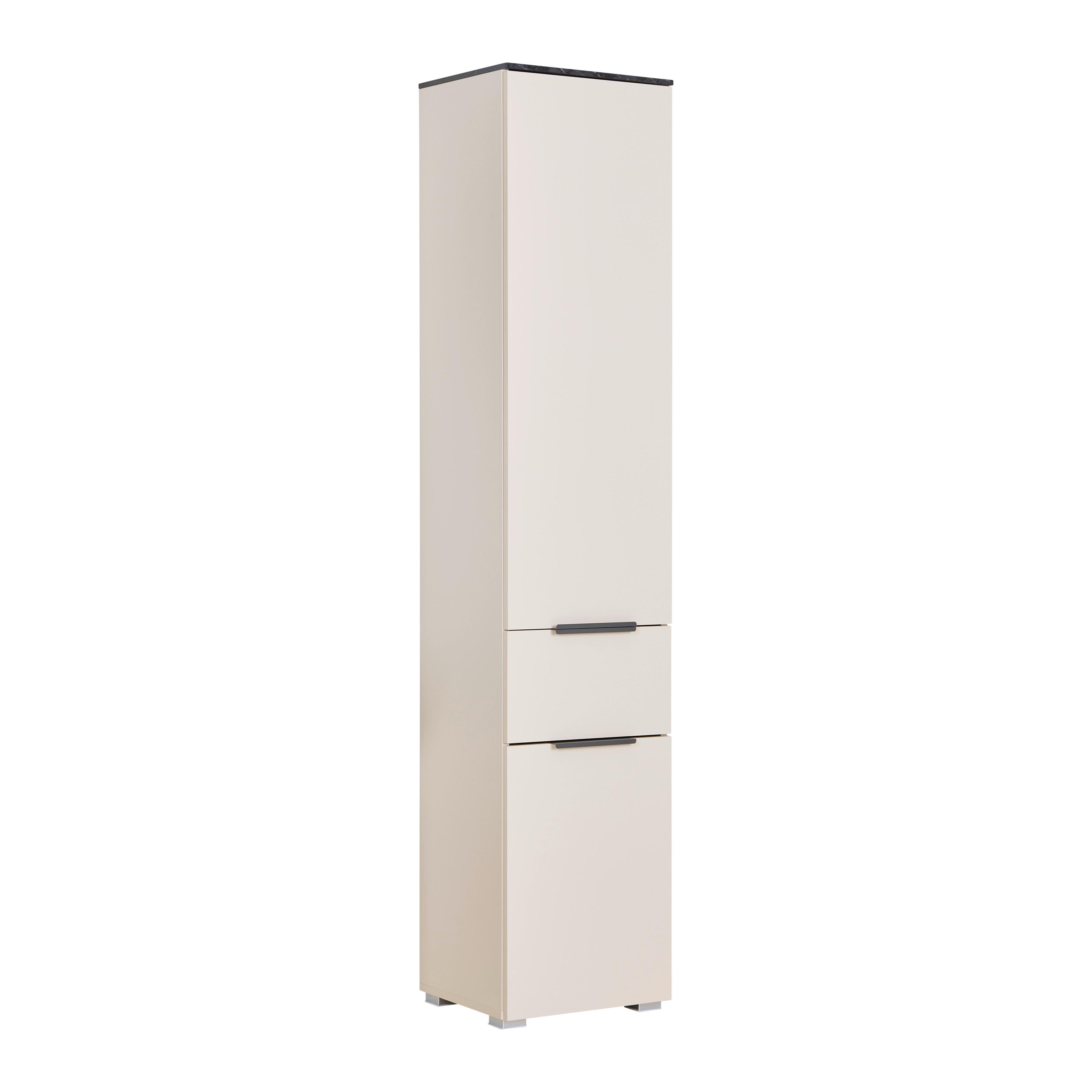 HÖGSKÅP LIANA -EXKLUSIV- - antracit, Modern, metall/trämaterial (39,6/190,5/35cm) - Mömax