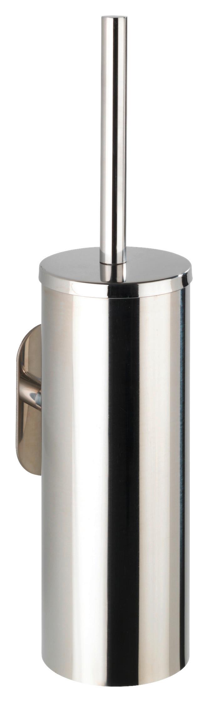 WC-Bürstengarnitur aus Edelstahl - MODERN, Metall (9/39/12,5cm) - Modern Living