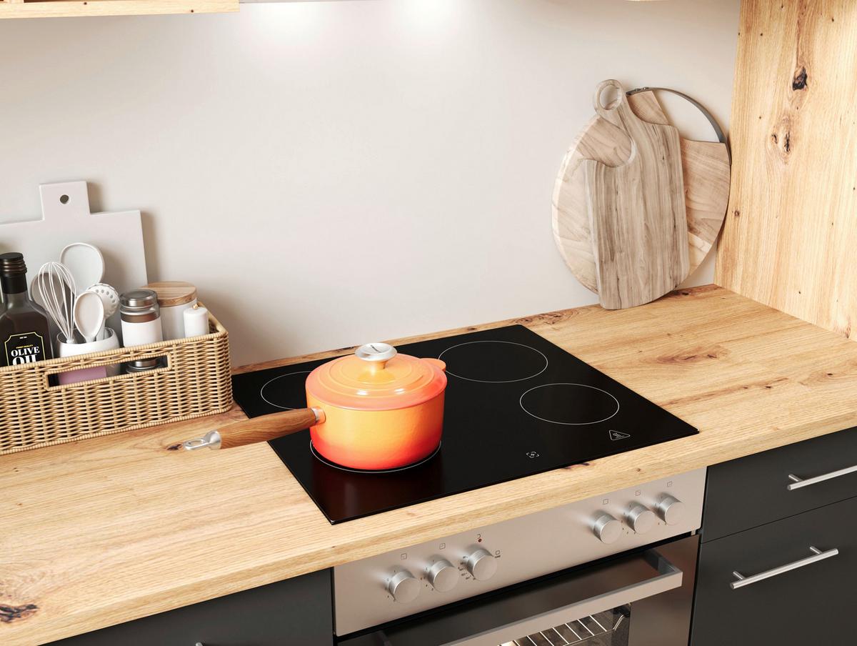 Kotna Kuhinja Z Aparati Hilde, 310x172cm - siva/barve aluminija, Design, kovina/leseni material (310/172cm) - Respekta