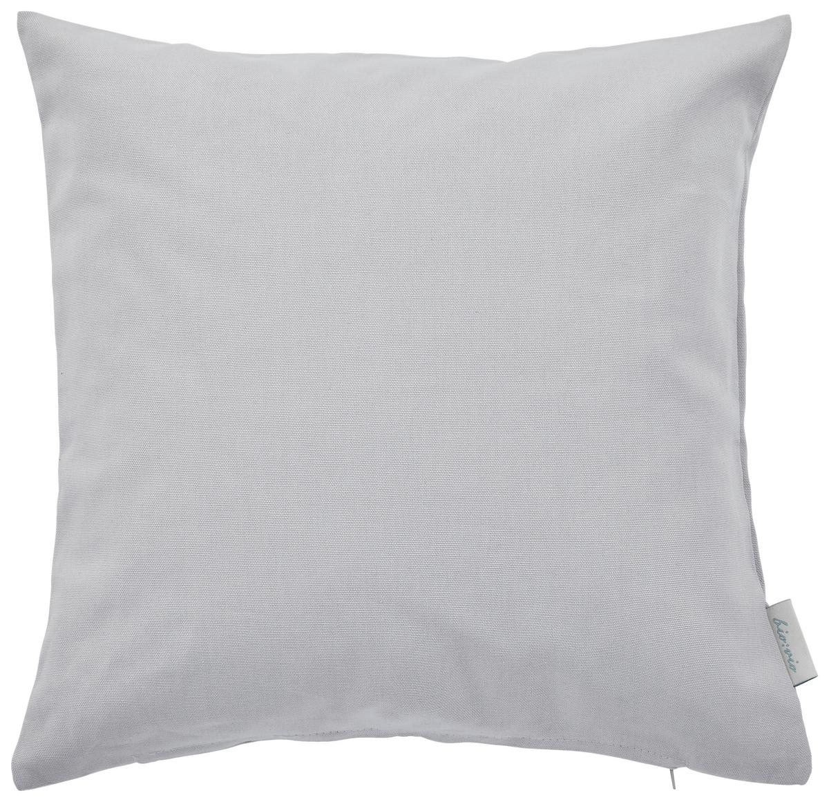 POSZEWKA NA PODUSZKĘ PANAMA - kolor srebrny/jasnoszary, Basics, tkanina (40/40cm) - Bio:Vio