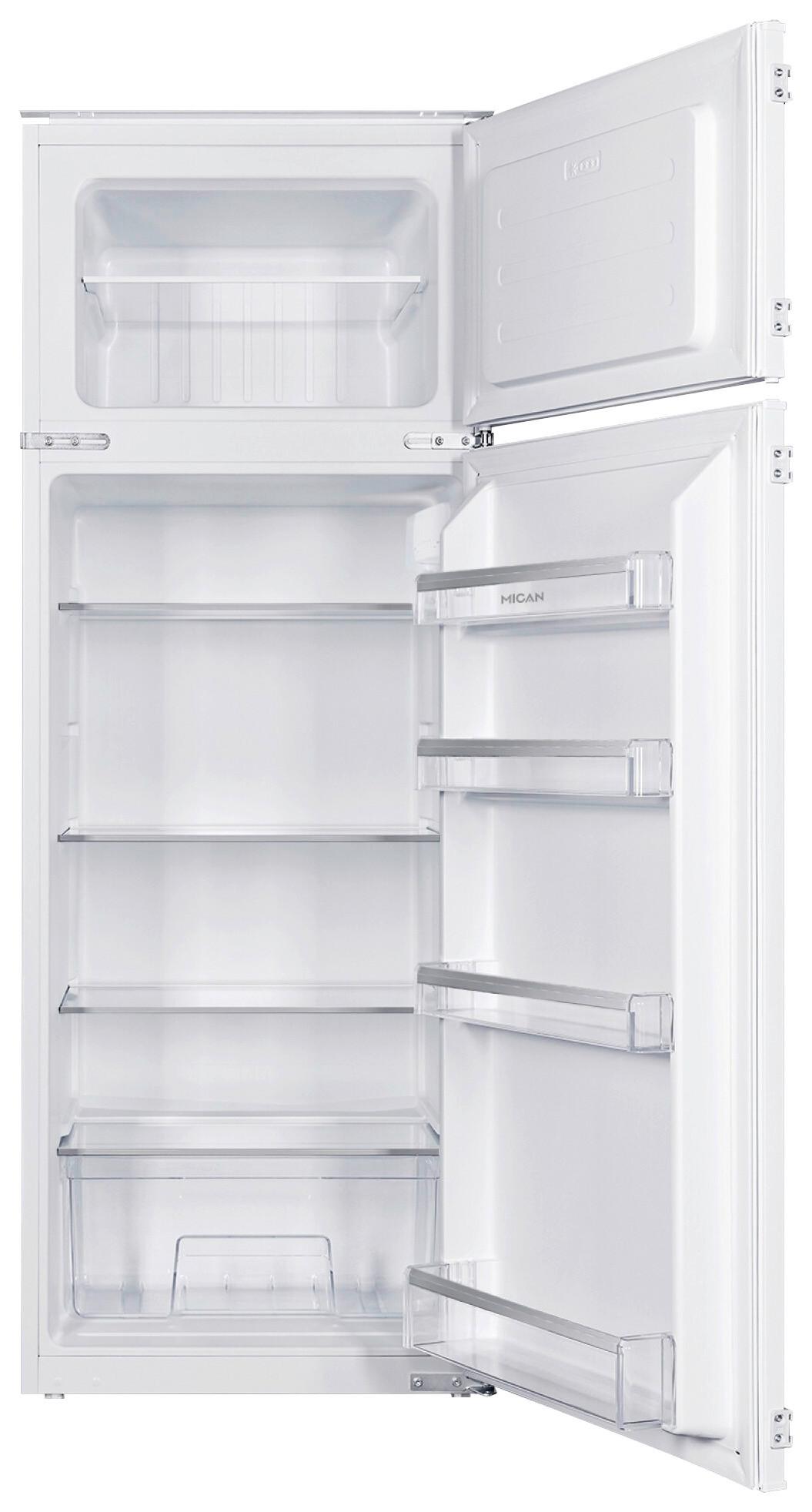 Kühl-Gefrier-Kombination 30711 Schlepptürtechnik - Weiß, MODERN, Metall (54/144/54cm) - Mican