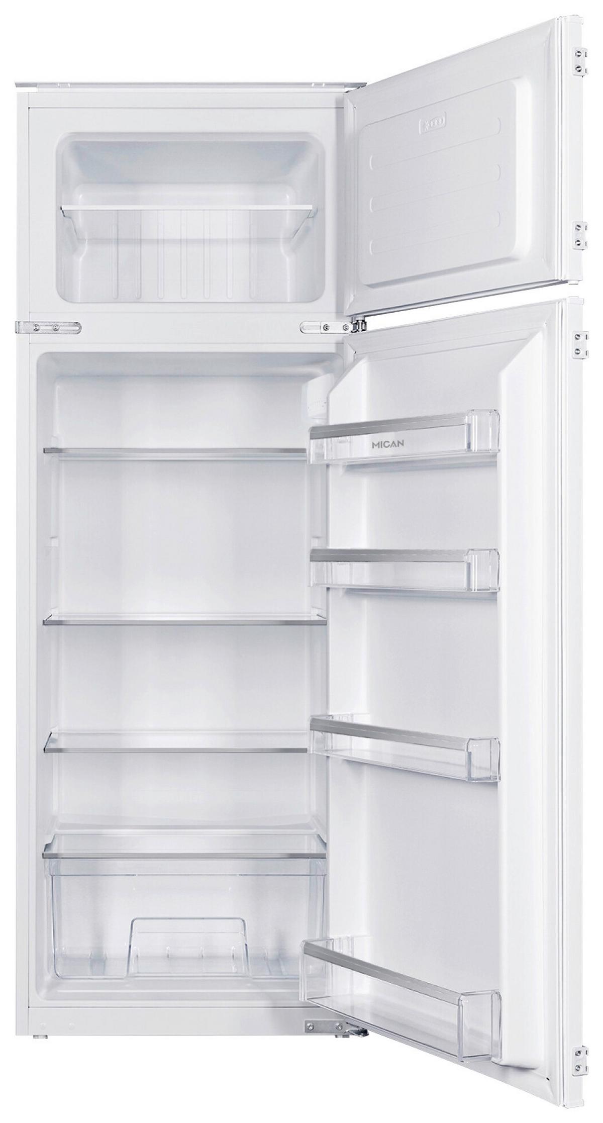 Kühl-Gefrier-Kombination 30711 Schlepptürtechnik - Weiß, MODERN, Metall (54/144/54cm) - Mican