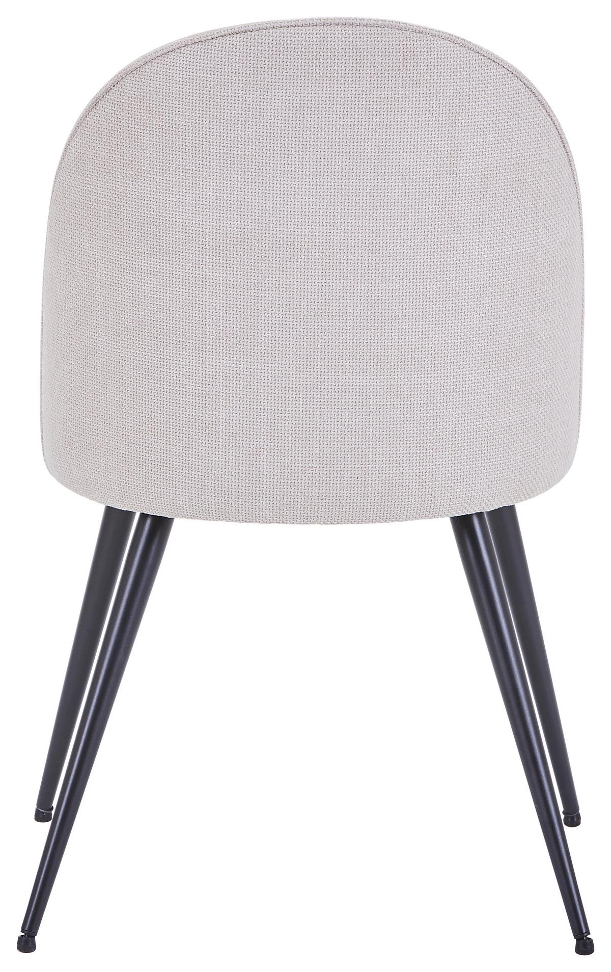 Stuhl Lotte Beige - Beige/Schwarz, Lifestyle, Textil/Metall (49.5/83.5/53.5cm) - Mömax