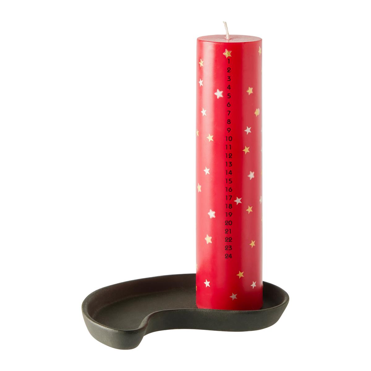 Dekotablett Leila Schwarz - Schwarz, Konventionell, Keramik (17/3/10.5cm) - Modern Living