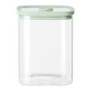 VORRATSGLAS SELINA - CA. 1L - Klaar/Groen, Modern, Kunststof/Glas (10,3/12,8/10,3cm) - Modern Living
