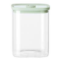Üveg Ételtároló Selina - átlátszó/zöld, Modern, műanyag/Üveg (10,3/12,8/10,3cm) - Modern Living