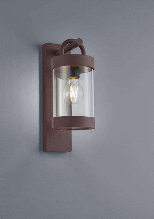 Außenwandleuchte Sambesi in Klar/Rostfarben max. 28 Watt - Klar/Rostfarben, Basics, Kunststoff/Metall (12,5cm) - Trio Leuchten