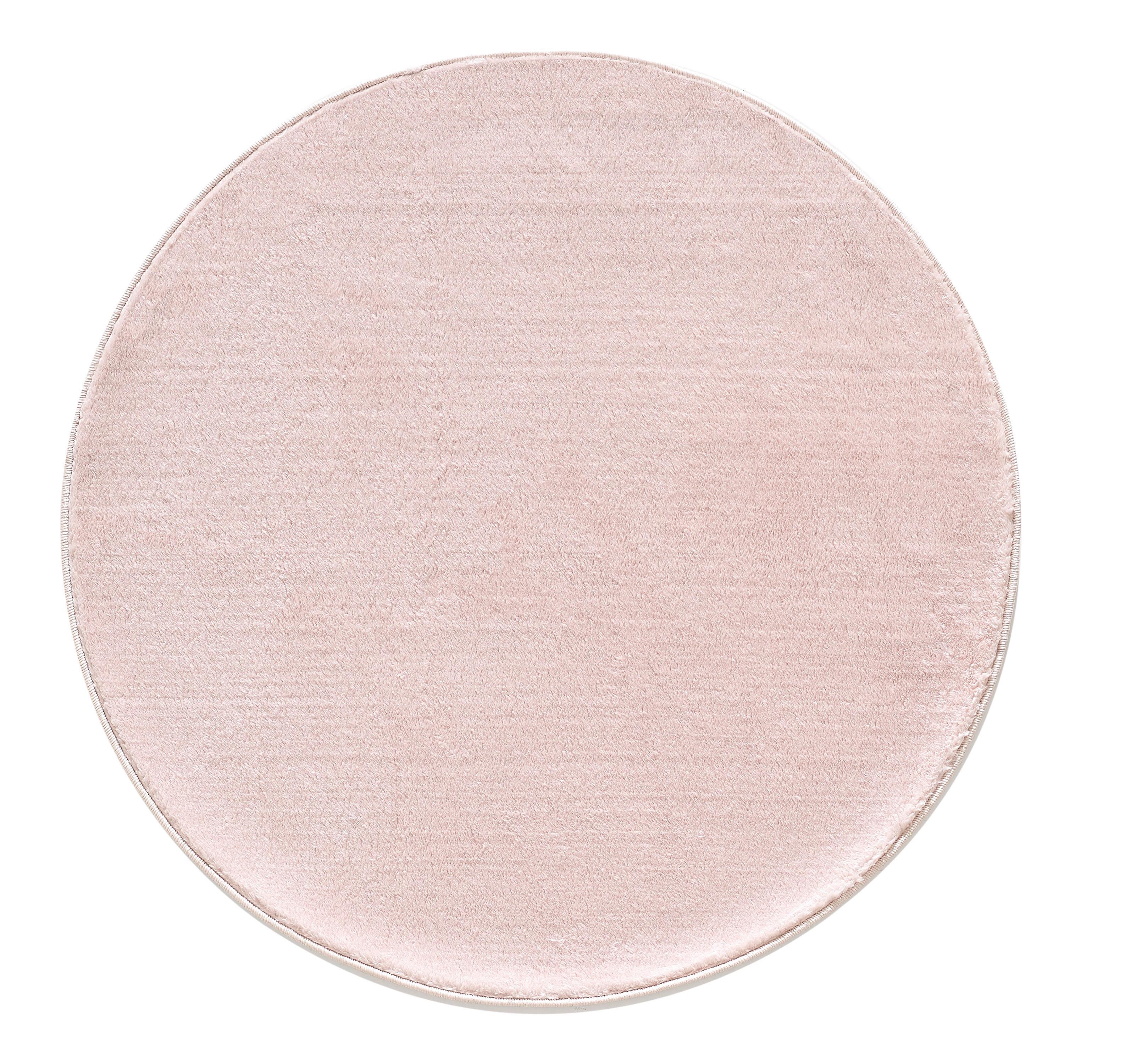 Hochflorteppich Catwalk Beige Ø ca. 120cm - Beige, Basics, Textil (120/120cm) - Novel