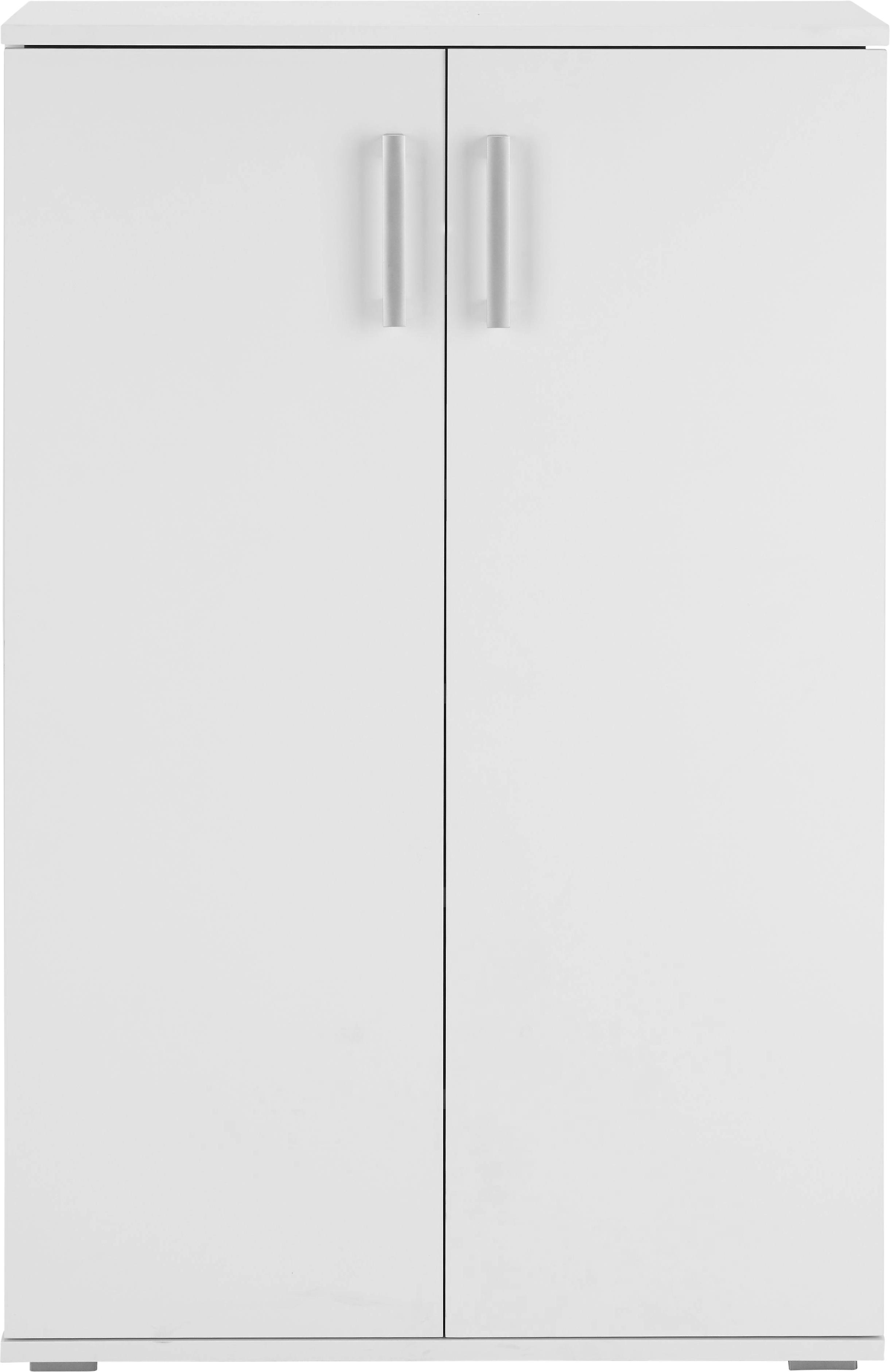 Schuhschrank Weiß - Alufarben/Weiß, MODERN, Holzwerkstoff/Kunststoff (70/106/34cm) - Mömax modern living