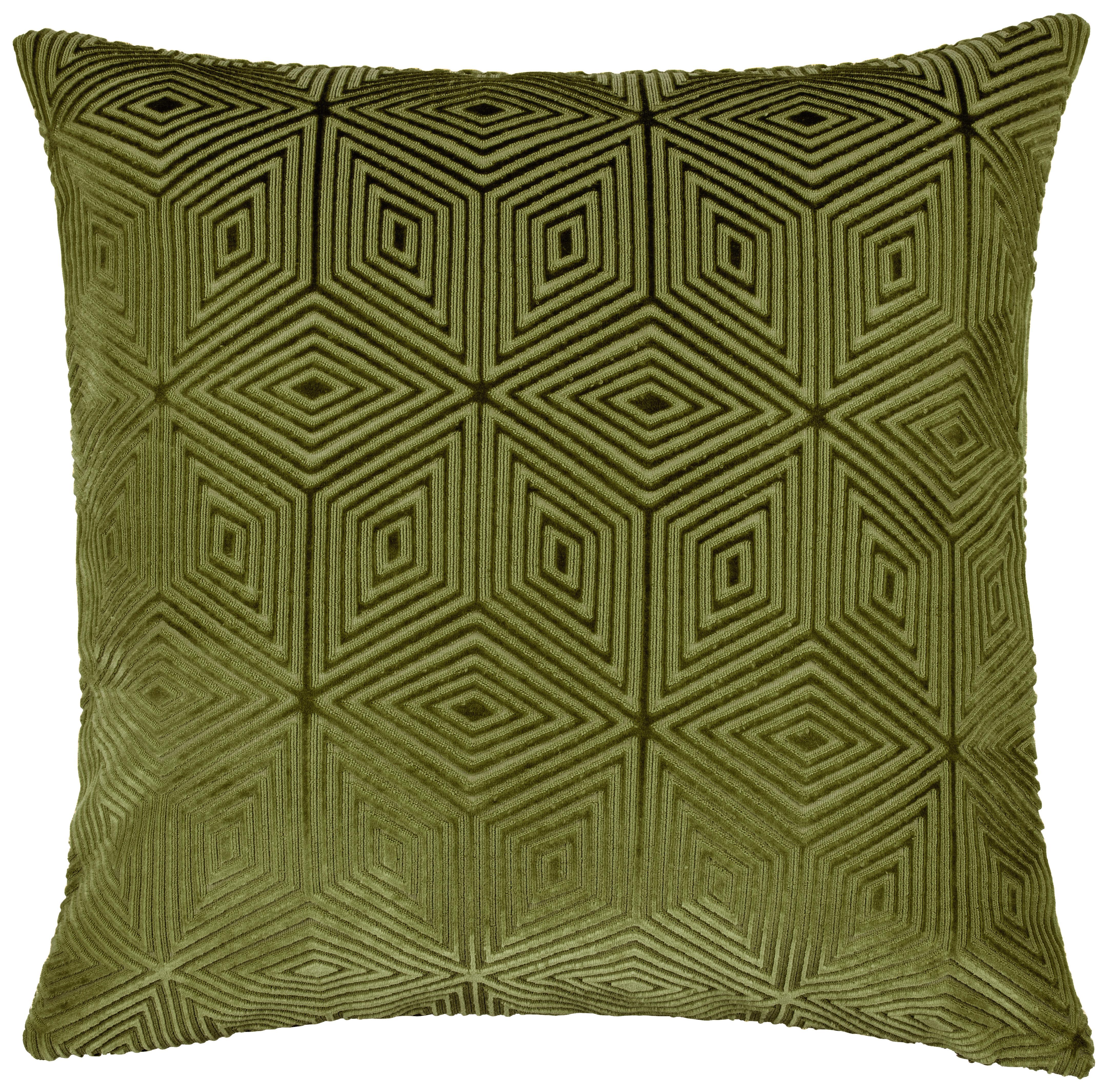 Kissenhülle Rania Salbeigrün ca. 50x50cm - Salbeigrün, Textil (50/50cm)