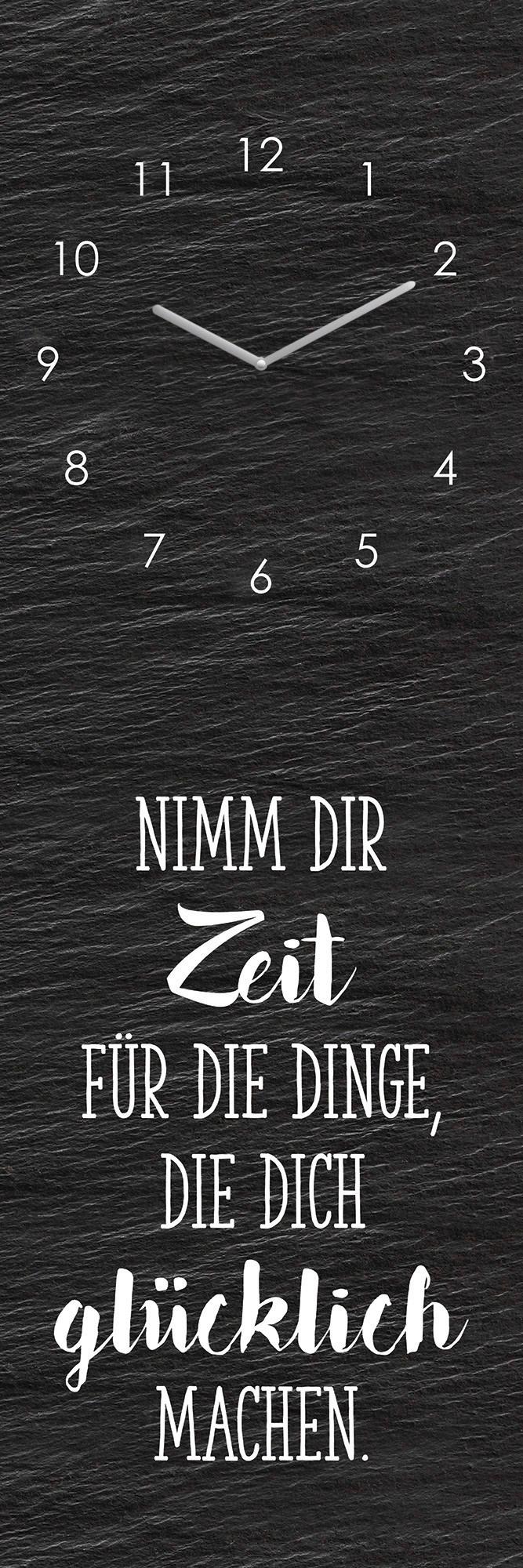 ZEGAR ŚCIENNY GU-SPK1153 - czarny/biały, Basics, szkło (20/60/3,1cm) - Euroart