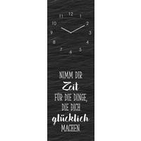 ZEGAR ŚCIENNY GU-SPK1153 - czarny/biały, Basics, szkło (20/60/3,1cm) - Euroart