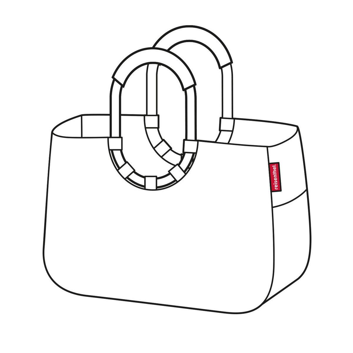 TORBA NA ZAKUPY OR6049 - beżowy, Basics, tworzywo sztuczne/tkanina (46/34.5/25cm) - Reisenthel