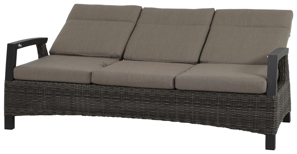 Loungegarnitur Corido Grau - Basics, Keramik/Kunststoff (72/103/160cm) - Siena Garden