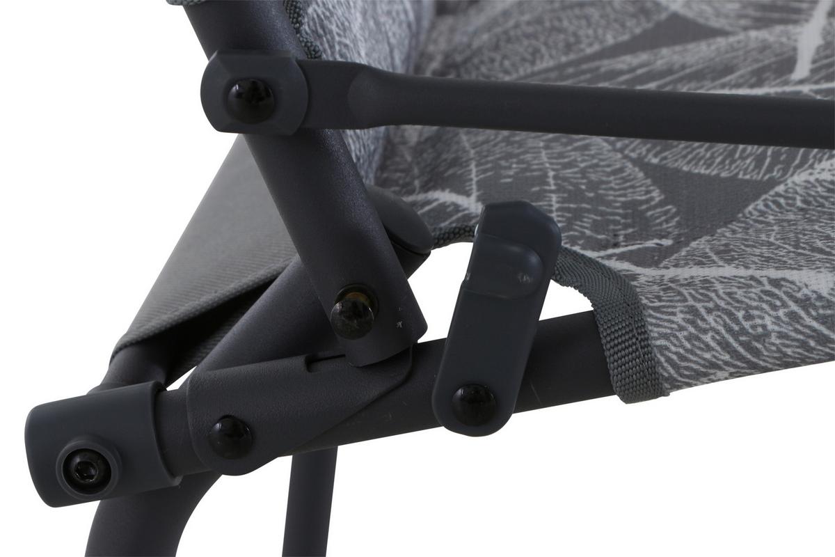 Campingsessel klappbar mit Armlehnen - Anthrazit/Grau, KONVENTIONELL, Textil/Metall (55/99/73cm) - Siena Garden