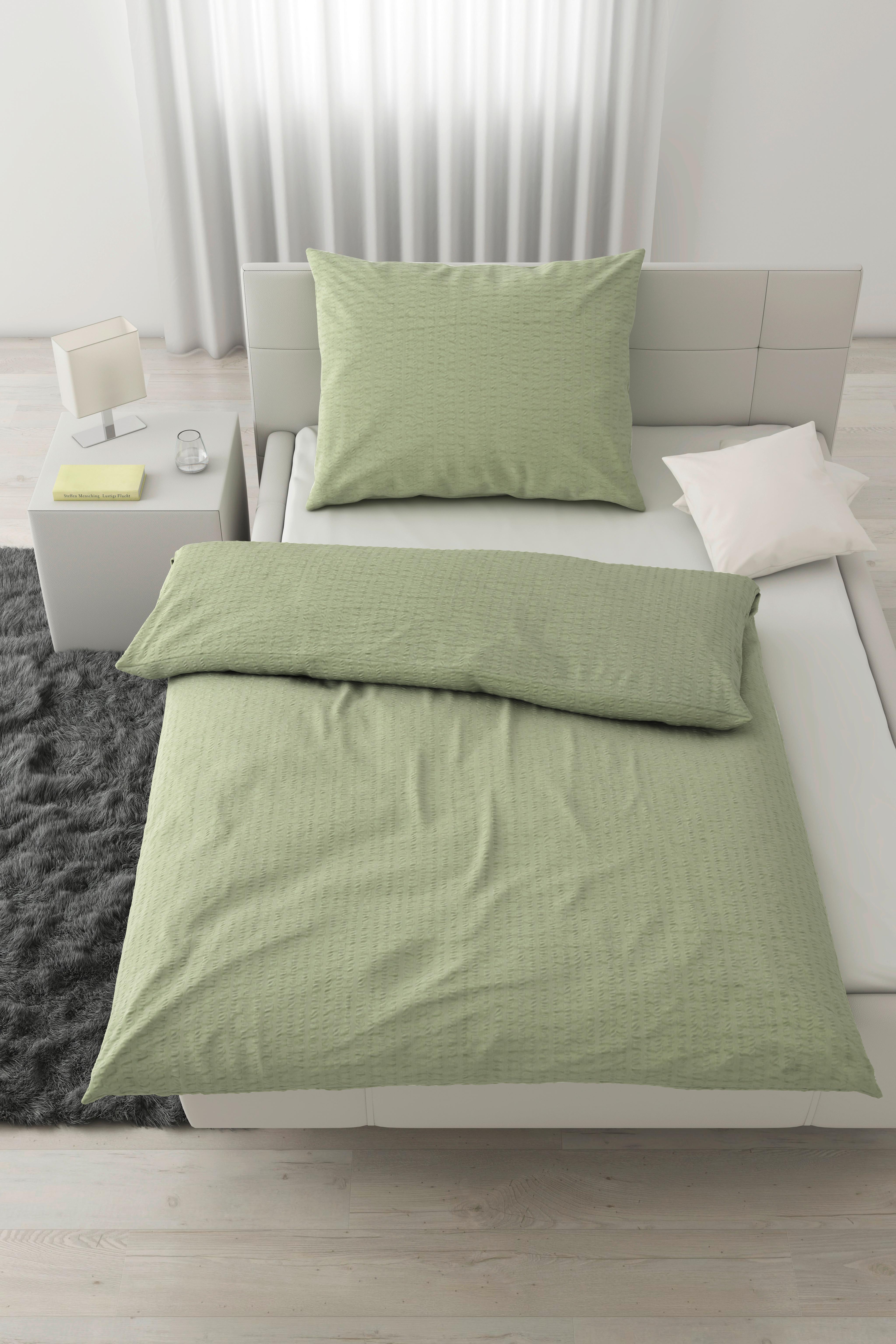 Bettwäsche Gisela Hellgrün ca. 140x200cm - Hellgrün, Textil (140/200cm) - Modern Living
