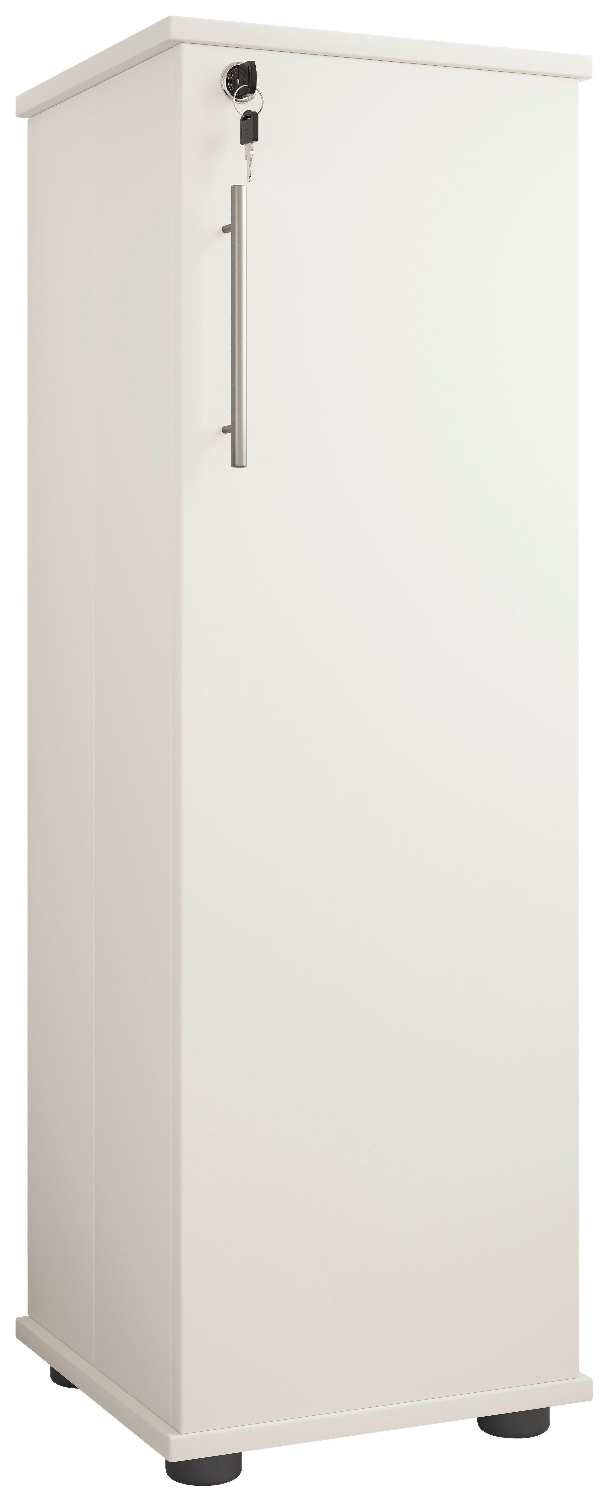 CD-REGAL ENGALO L - Weiss/Schwarz, Design, Holzwerkstoff/Kunststoff (31/93/31cm) - MID.YOU