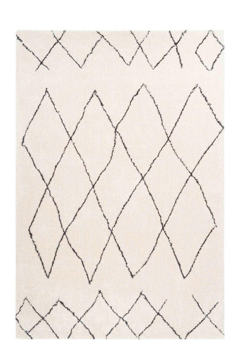 Hochflorteppich Orlando - Beige/Creme, Design, Textil (80/150cm) - Kayoom