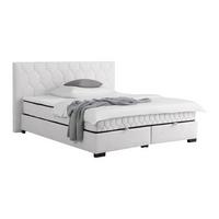 Boxbett Maya-D Beige ca. 180x200cm - Beige/Schwarz, Konventionell, Holz/Holzwerkstoff (180/200cm) - Mömax