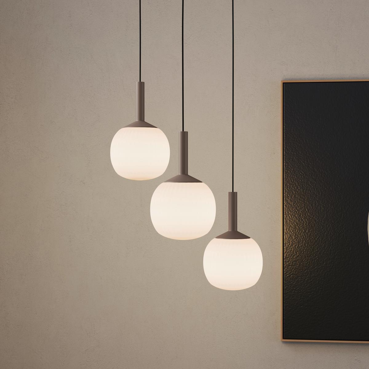 LAMPA WISZĄCA LED SWINDON *SBN* - biały, Design, metal/szkło (43/150cm) - Novel